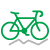 Bicycle icon for Active Lifestyle in Emerald cottage