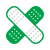 Medical bandage icon for medical care in Emerald cottage