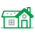 The icon for residential style in Emerald cottage