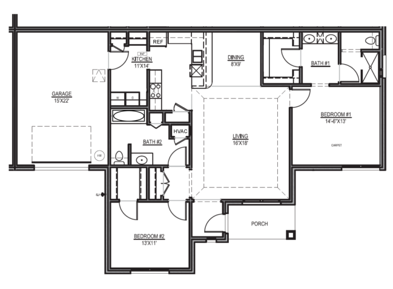 Mckinney Site & Floor Plan Emerald Cottages